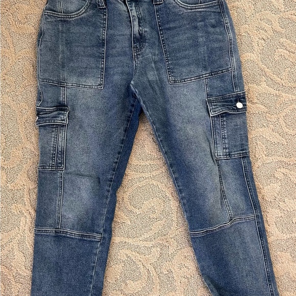 KanCan Denim - Stylish Blue Denim Cargo Jeans